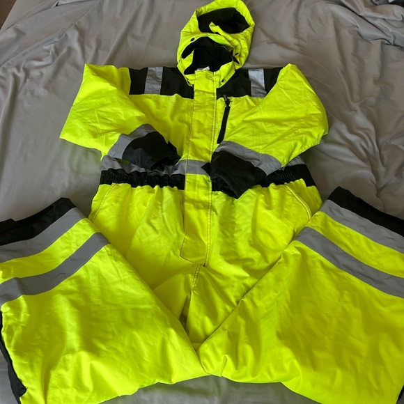 Occunomix Speed Collection SP-CVL Mens Neon Yellow Black Jump Suit Sz XL - Picture 2 of 7